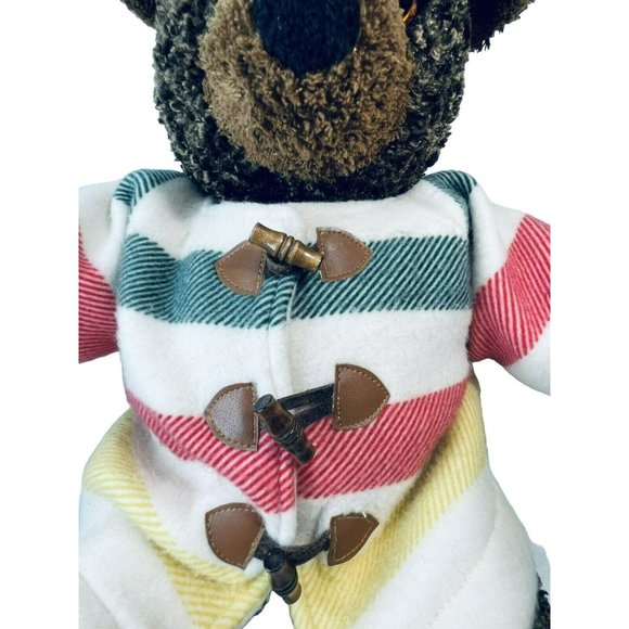 L.L. Bean Brown Soft Plush Stuffed Teddy Bear w Trapper Jacket 17” Toy Possible - Picture 3 of 12